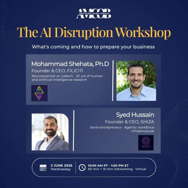 The AI Disruption Workshop – What's coming and how to prepare your business